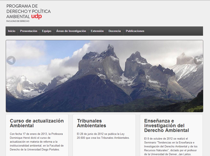 Programa Derecho y Política Ambiental UDP